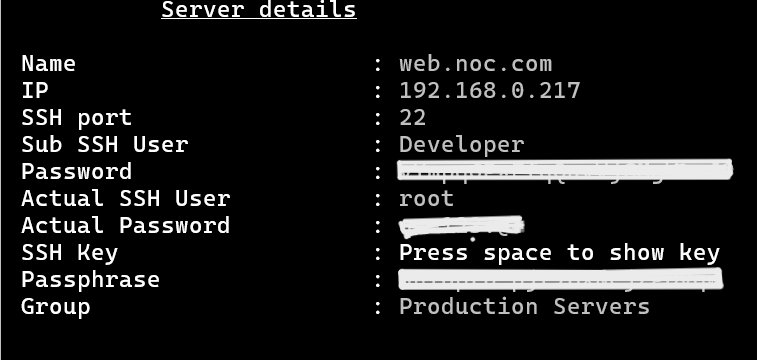 subssh in ssh gateway